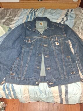 Carhartt Dark Blue Denim Trucker Jacket